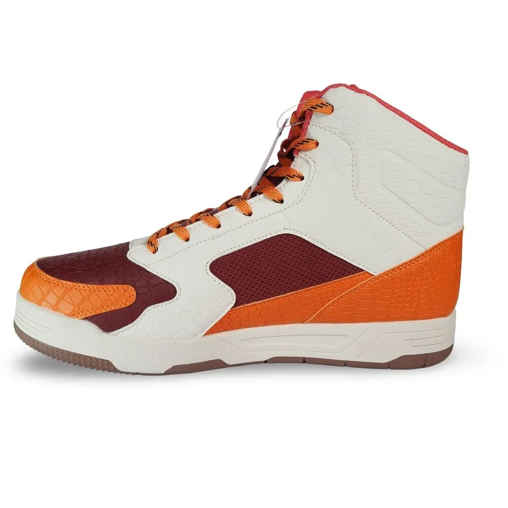 Patrick Ewing Rebound High Top Basketball Shoes‎ Men 10 Orange Brown 1RMBE09-907